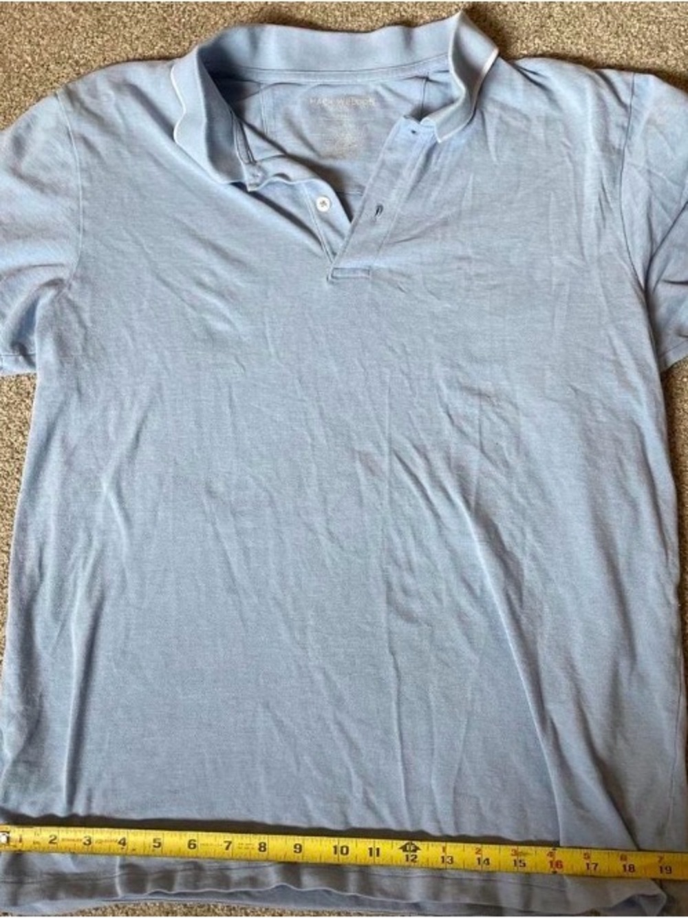 Mack Weldon Light Blue Men's Polo